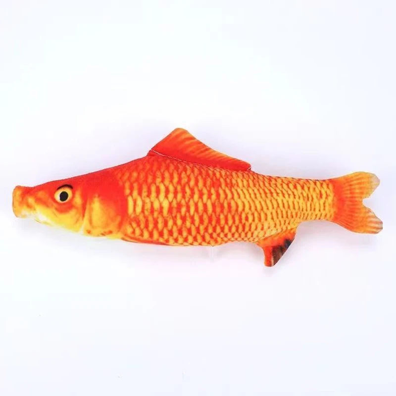 Poisson "Kicker" Interactif – Jouet de Simulation & Coussin pour Chat Carpe