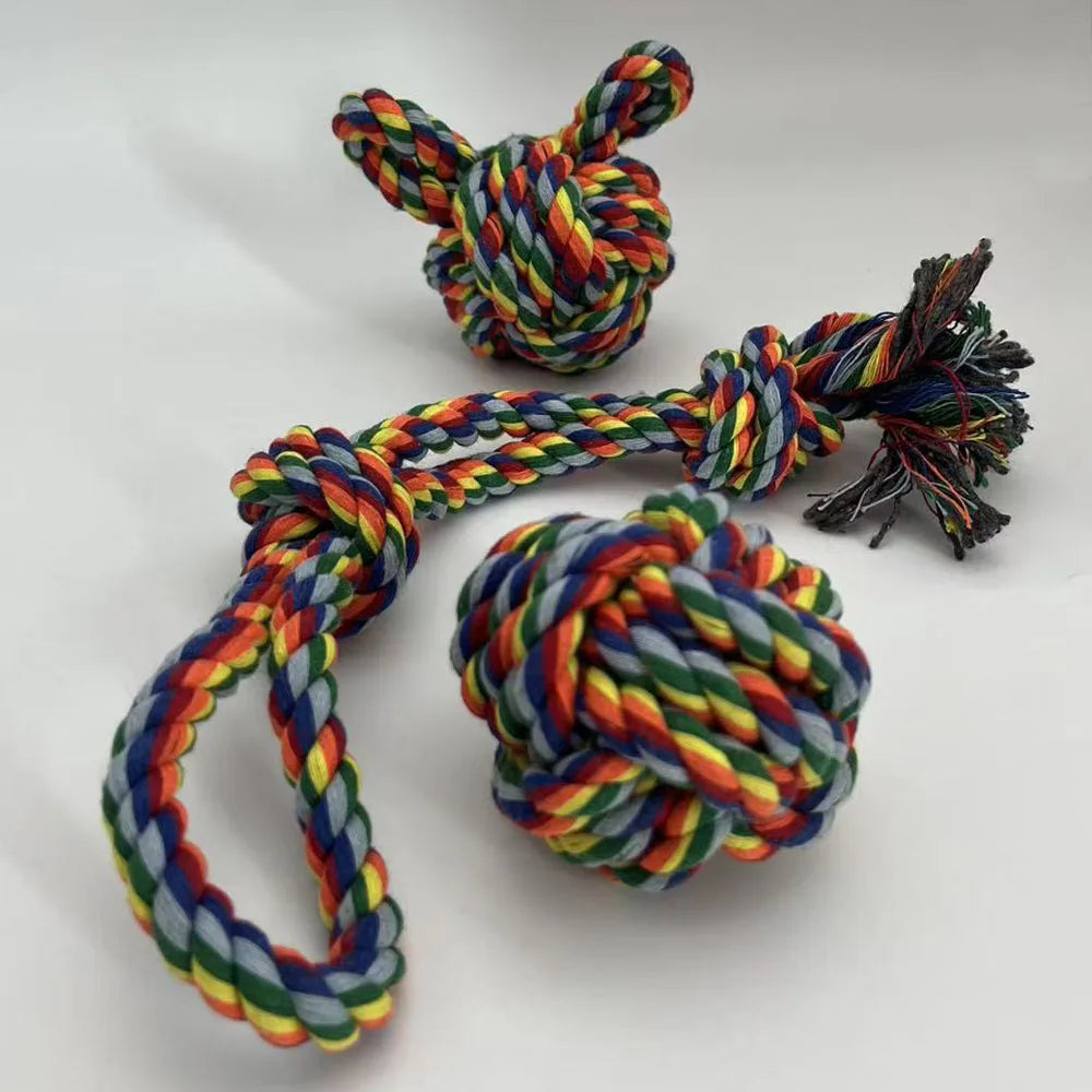 Pack Éveil & Dentition Kopet – Jouets en Corde de Coton Naturel