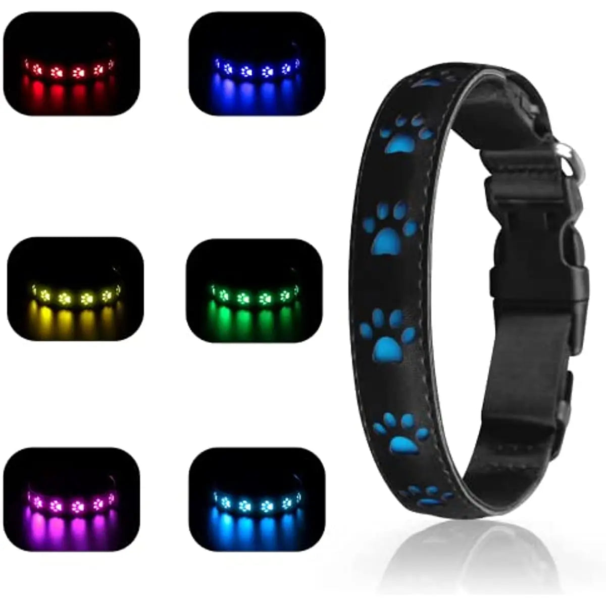 Collier Lumineux LED Kopet – Visibilité Maximale & 7 Modes de Couleur