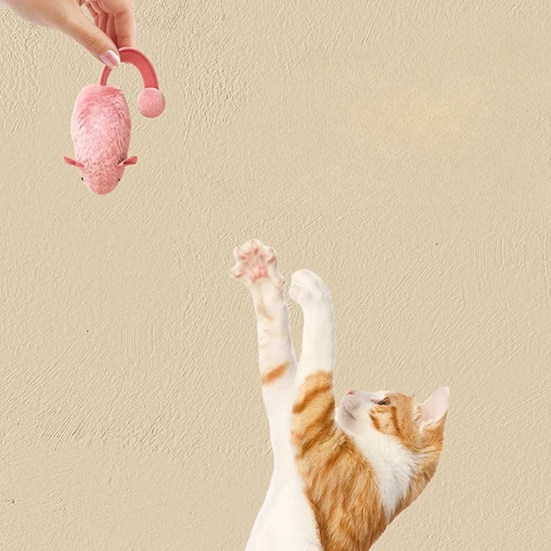 Souris Interactive "Real-Hunt" – Le Jouet de Chasse en Peluche pour Chat