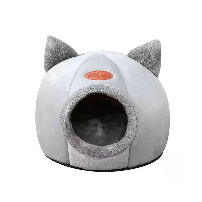 Maison "Cat-Face" – Le Nid Douillet en Forme de Chat Gris