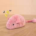 Souris Interactive "Real-Hunt" – Le Jouet de Chasse en Peluche pour Chat Rose